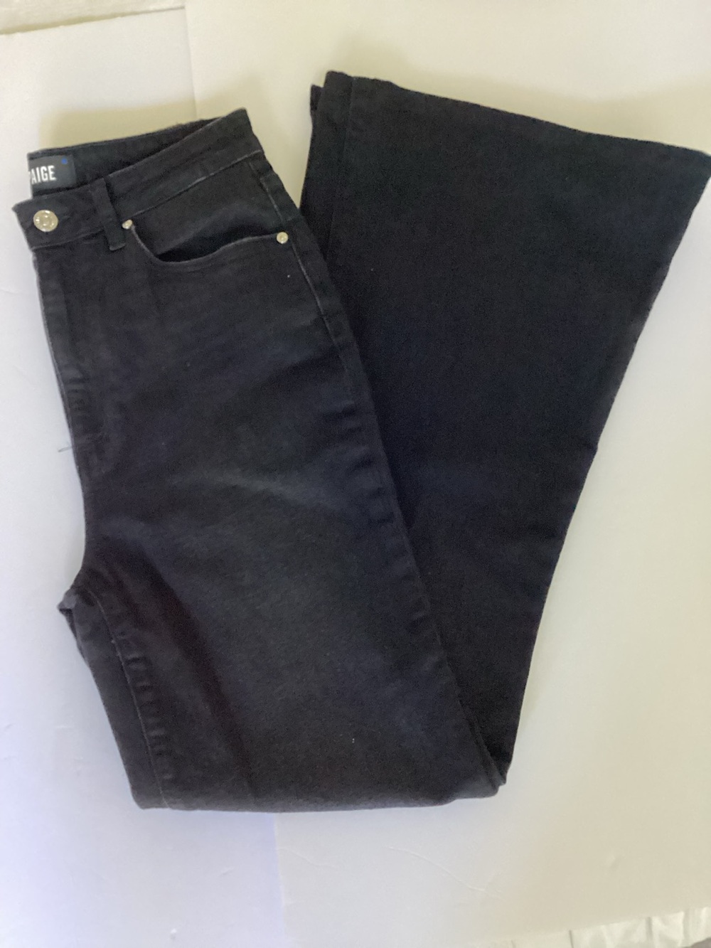 PAIGE Charlie Flare Jean Size 28 Midnight Raven